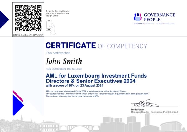 elearning Course: AML for Luxembourg Investment Funds - Directors and Senior Executives Version - Image 5