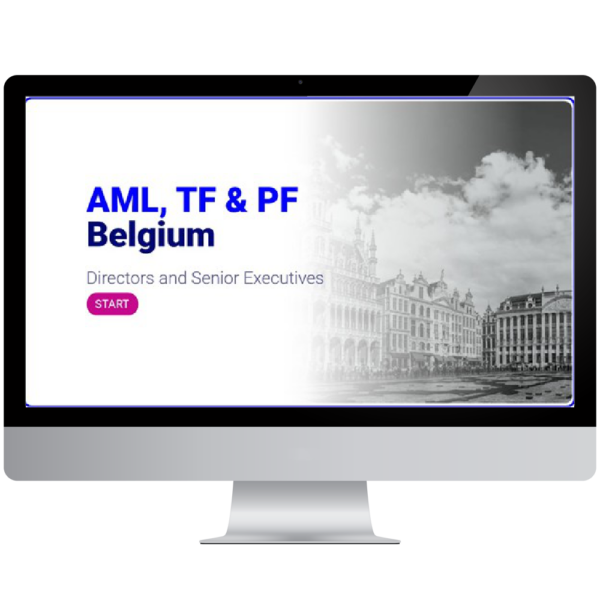 elearning Course: AML, TF & PF Belgium - Directors and Senior Executives